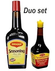 Grocery: Maggi Seasoning Duo Set Imported from Europe 27 FL (800ml) and 6.7 FL (200ml) Bottles - Maggi