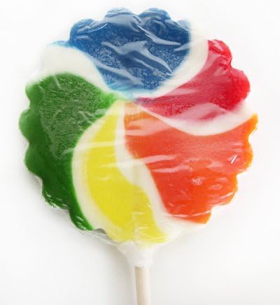 Rainbow Psychedelic Lollipop - 2 oz , (2 Count)