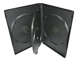 SLIM MULTI 4 DISC, QUAD DVD CASE, BLACK, PSD75, 50 PEICES