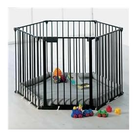 Baby Dan Black Baby Den (convertable to Hearth or Configure Gate) with washab...