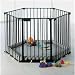Baby Dan Black Baby Den (convertable to Hearth or Configure Gate) with washab...
