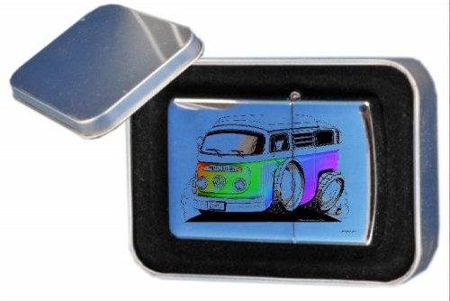 Volkswagen Vw Camper (bay Window) Koolart Chrome Effect Lighter ( Personalised Free )2133 Picture