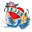 Mom Heart Bird Temporary Tattoo 3x3