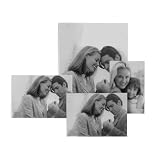 Melannco Dimensional Acrylic Collage Frame, Holds 4 Photos