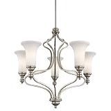 Kichler Lighting 42623AP 5 Light Ellerslie Chandelier, Antique