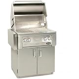 Vintage Gas Grills 30 Inch Propane Grill On Cart With Smoker Burner And Rotisserie Burner