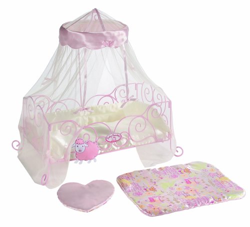 Childrens Toyshop   : Zapf Creation Baby Annabell Metal Bed with Lullaby