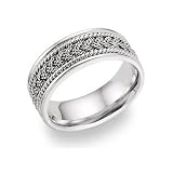 Multi-BraidedWeddingBand14KWhiteGold