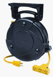 Cord Reels: Alert Stamping 8050MP 50-Foot Cord Reel with Circuit Breaker