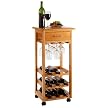 Light Oak Wine Cart