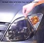 Mercedes Benz CLK500 light cover 03-05 Mercedes Benz CLK500 headlight and fog light smoked-tinted color protection film - Mercedes Benz CLK500 - Head and foglight deflector shields