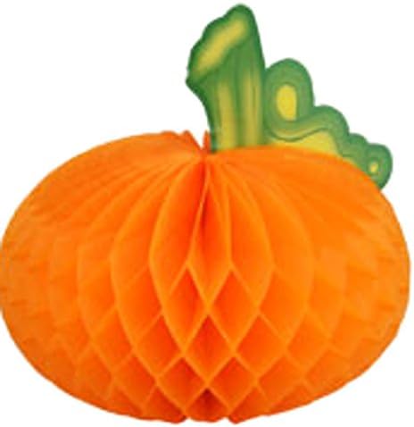Fall Harvest Tissue Paper Honeycomb Centerpiece (Pumpkin)