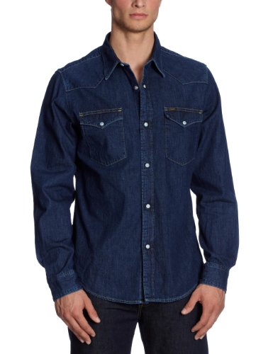 Lee Herren Hemden/ Freizeit REGULAR WESTERN - L638AFBS, Gr. 44 CM (XXL), Blau (DARK STONE) Preisvergleich
