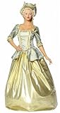 Womens Shimmering Marie Antoinette Costume Gown in Gold (Wig not included)