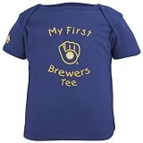 Milwaukee Brewers Newborn My First Tee by Majestic Athletic