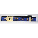 Vizsla Breed Belt Blue - Adjusts to 44 inches