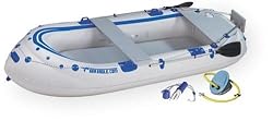 Sea Eagle SE9 11-Foot Motormount Inflatable Boat with Fisherman-Foots Dream Package