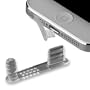 yayago 2 in 1 Set: St�psel Staubschutz Schutz-Kappe + Headset St�psel in transparent f�r Apple iPhone 5