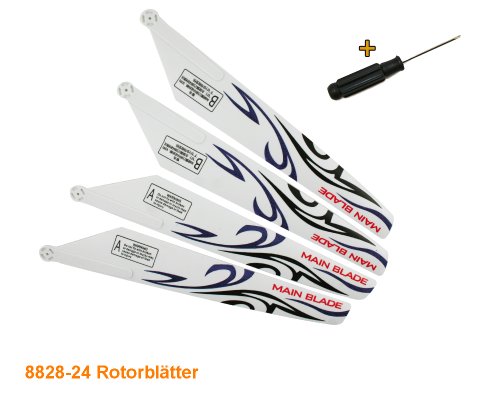 4 Rotorblätter 8828-24 blau inkl.