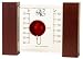 Galileo Thermometers Desktop Style with Cherry Columns and Red Sphere