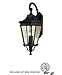 Feiss OL5404BK, Cotswold Lane Outdoor Wall Sconce Lighting, 180watt, Black (Includes Mini Desk Fan)