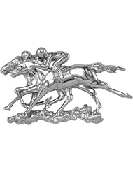 Down to the Wire Dual Pendant and Brooch in 14k White Gold