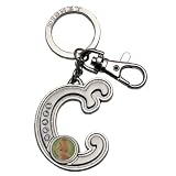 Tinker Bell Letter C Pewter Key Chain