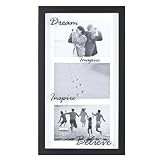 Review Malden 6469-346 / Dream-Inspire-Believe 3 Opening Picture Frame Collage Black 4x6