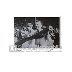 Alan Ball and Nobby Stiles signed photo - England's Lions