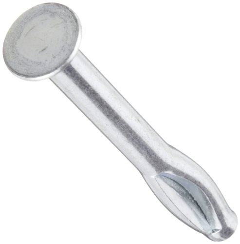 Zinc Plated Steel Split-Fast Anchor Flat Head 1/4 Diameter x 2 1/2 Length (Pack of 100)