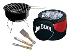 Jim Beam JB0105 5-Piece Mini Cooler and Grill combo Set with BBQ tools