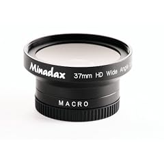 0.5x Minadax Weitwinkel Vorsatz mit Makrolinse f�r Sony HDR-CX105,HDR-CX106,HDR-CX115,HDR-CX116,HDR-CX155,HDR-CX305 sw