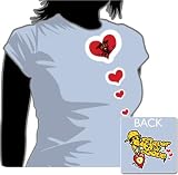 Women's Flavor of Love - HEARTS T-shirt - Powder Blue
