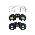 FK-Automotive Plasmaoptik Tachoscheiben-Set fit for VW Golf 4 / Bora (1J) Bj. 1997-2003
