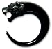 2 TIGER BODY PIERCING EXPANDER EARRING EAR RING EARING
