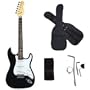 Barcelona 39 Inch Electric Guitar with Carrying Bag and Accessories - Black