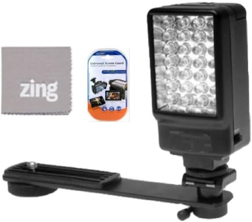 Deluxe 5500K LED Video Light For Canon Vixia HFS10 HFS11 HFS20 HFS21 HFS30 HFS100 HFS200 Camcorder + More!!