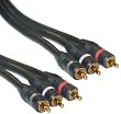 3 RCA Male / 3 RCA Male, High Quality Audio / Video Cable, 50 ft