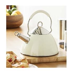 Stainless Steel Cream Enamel Kettle