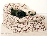 Plum Damask Chaise Lounge (Size Large)