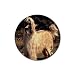 Afghan Hound Rubber Round Coaster (4 pack)