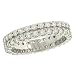 Round Shared prg 2 Row Diamond Eternity Band 1.50cttw