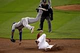 Texas Rangers v St Louis Cardinals, St Louis, MO - Oct. 27: Elvis Andrus and Matt Holliday Photographic Poster Print by Rob Carr , 16x24