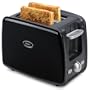 Oster 6346 2-Slice Toaster with Retractable Cord, Black