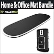 Powermat PMM-HO100 Home & Office Mat (Black) Bundle With Powermat Receiver Li-Ion Battery Door for Blackberry Bold Black
