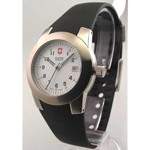 WOMENS VICTORINOX SWISS ARMY RUBBER 10 ATM PEAK DATE WATCH 24951