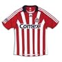 adidas Chivas USA Official Replica Youth Home Jersey - Red/White YOUTH LARGE