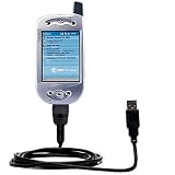 Classic Straight USB Cable for the HTC Falcon with Power Hot Sync and Charge capabilities - Gomadic Brand w/ TipExchange Technology