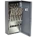 Alvord Polk 127-S-14 High-Speed Steel Chucking Reamer Set, Right Hand Spiral Flute, Uncoated Finish, 26-Piece, A -Z Letter Sizes