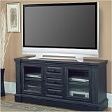 Venezia 64" TV Stand with Power Center in Vintage Black